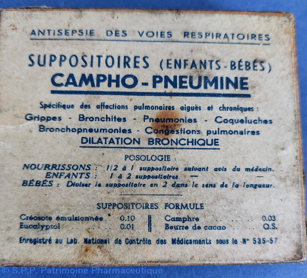 CAMPHO-PNEUMINE Suppositoires enfants 2 science pharmacie campho pneumine suppositoires enfants