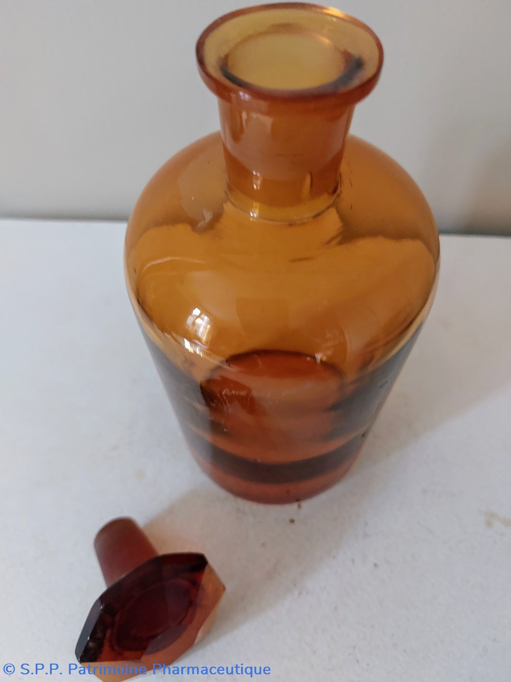 science pharmacie flacon 19 cm verre ambre