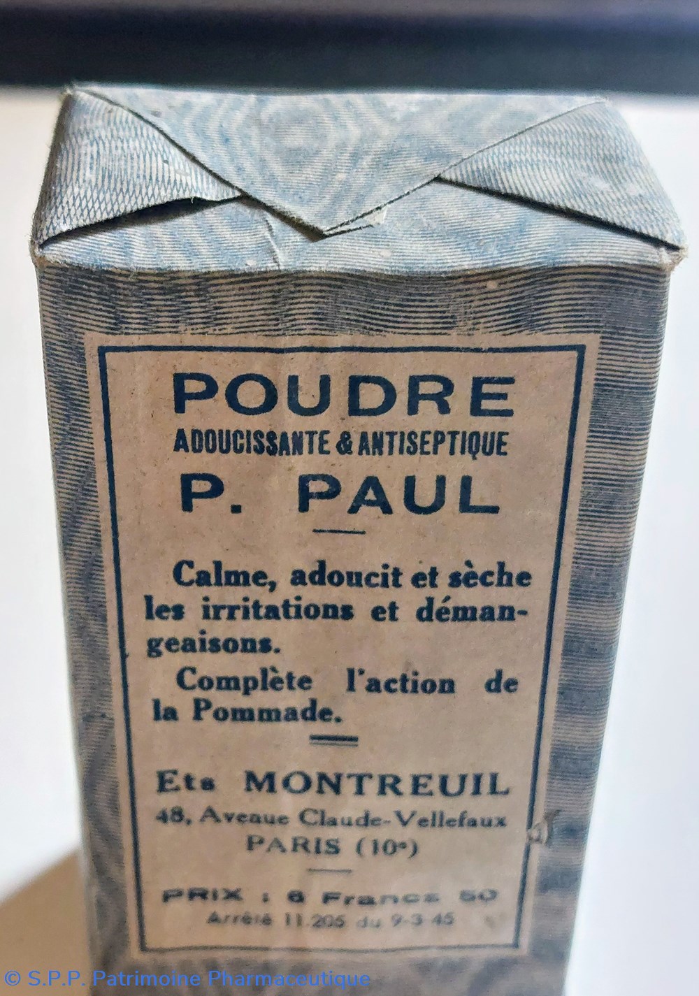science pharmacie poudre adoucissante et antiseptique p paul