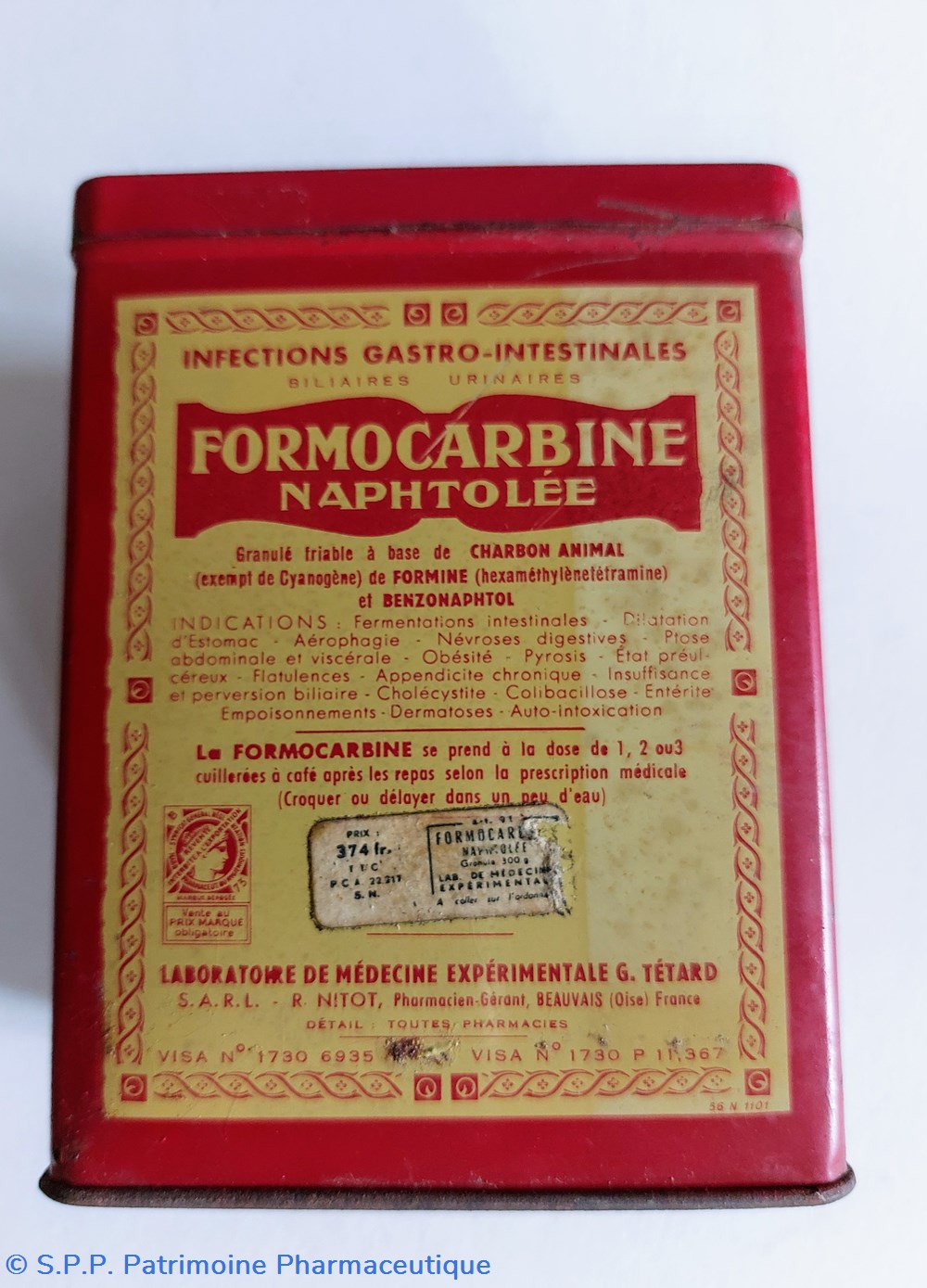 FORMOCARBINE NAPHTOLÉE ( granulés) science formocarbine naphtolee granules