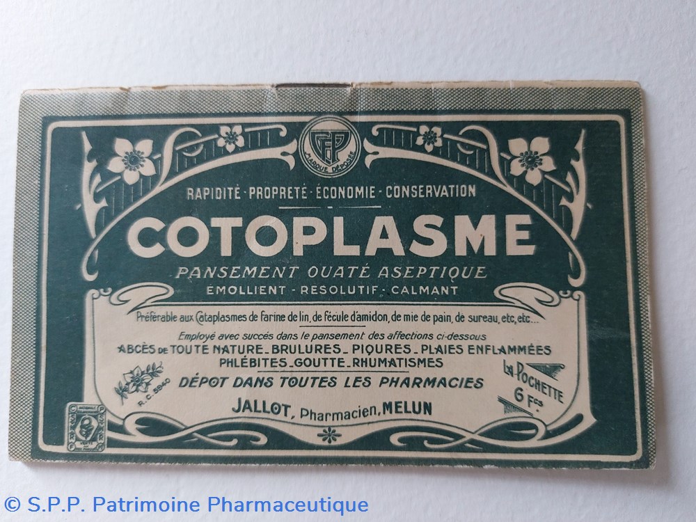 documents anciens cotoplasme carnet publicitaire