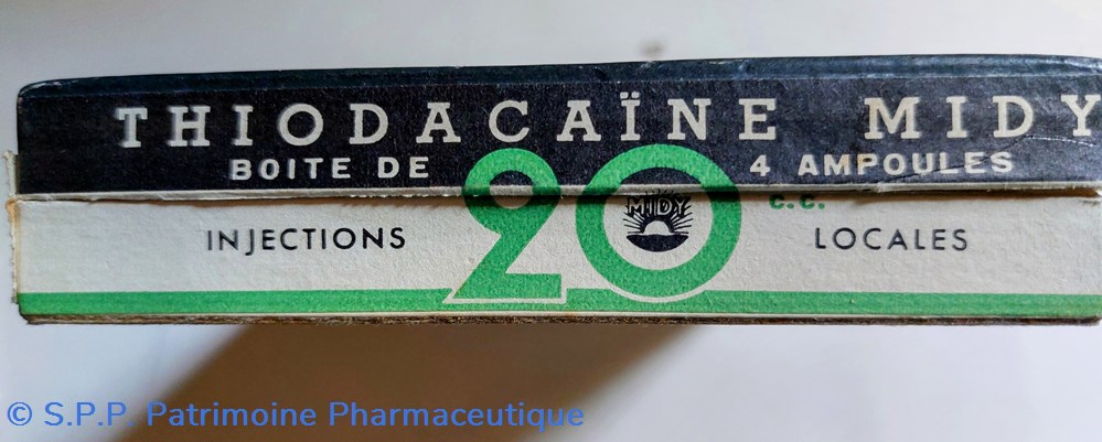 science pharmacie thiodacaine 4 ampoules de 20 cc midy