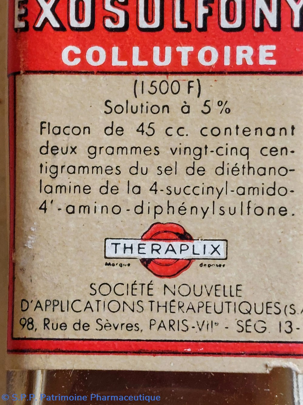 EXOSULFONYL COLLUTOIRE flacon 45 cc 6 science pharmacie exosulfonyl collutoire flacon 45 cc
