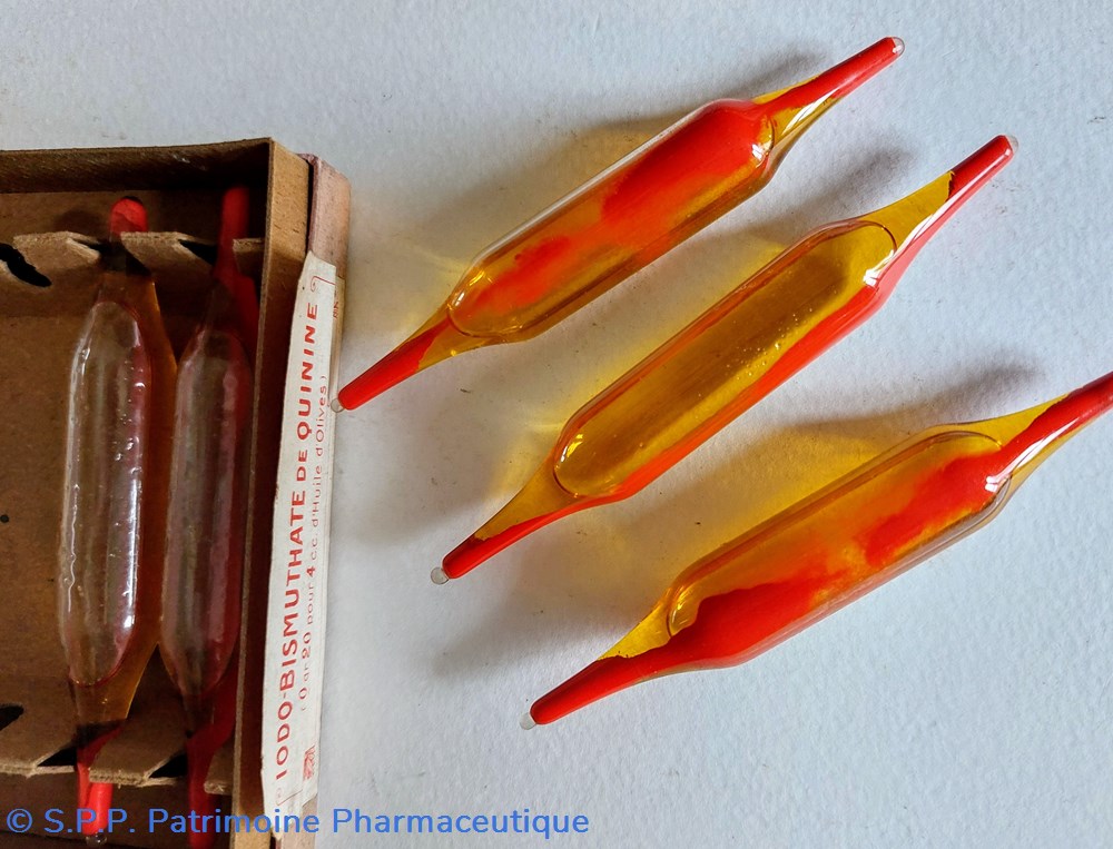 IODO- BISMUTHATE de QUININE ( Ampoules) 6 science iodo bismuthate de quinine ampoules