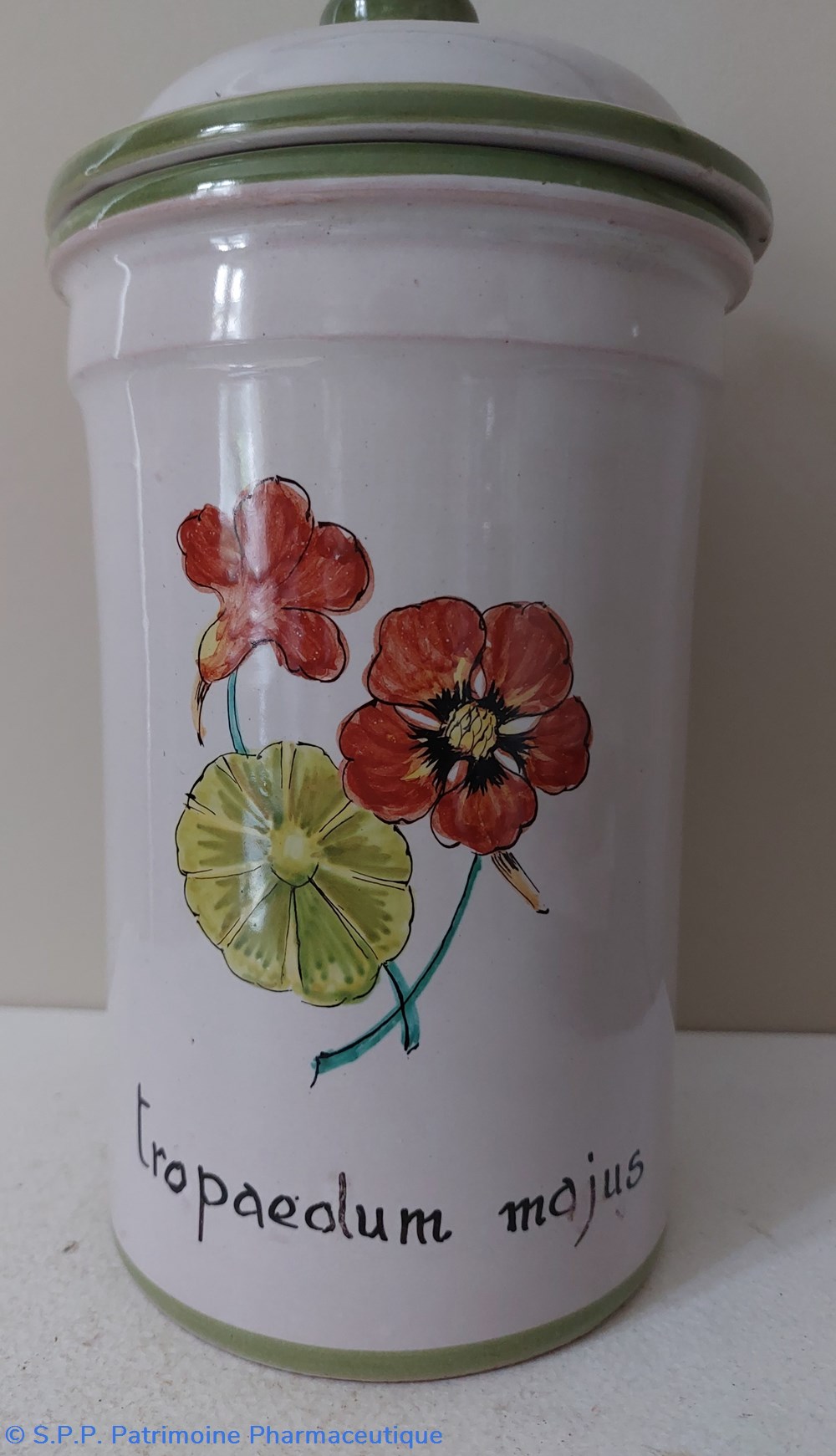 Pot de Pharmacie " KLORANE" Tropaeolum majus objets publicitaires pot de pharmacie klorane tropaeolum majus