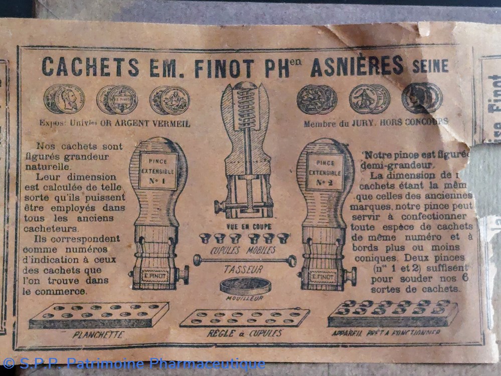 CACHETS EM. FINOT n° 00 Boite de 1000 ( 2) 5 science pharmacie cachets em finot n 00 boite de 1000 2