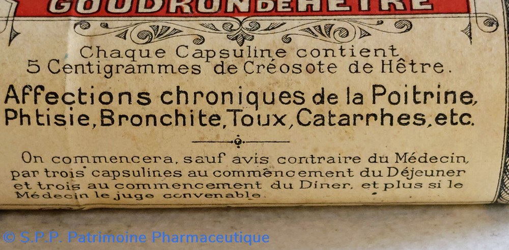 CAPSULINES à la CREOSOTE de goudron de Hêtre. 2 science pharmacie capsulines a la creosote de goudron de hetre