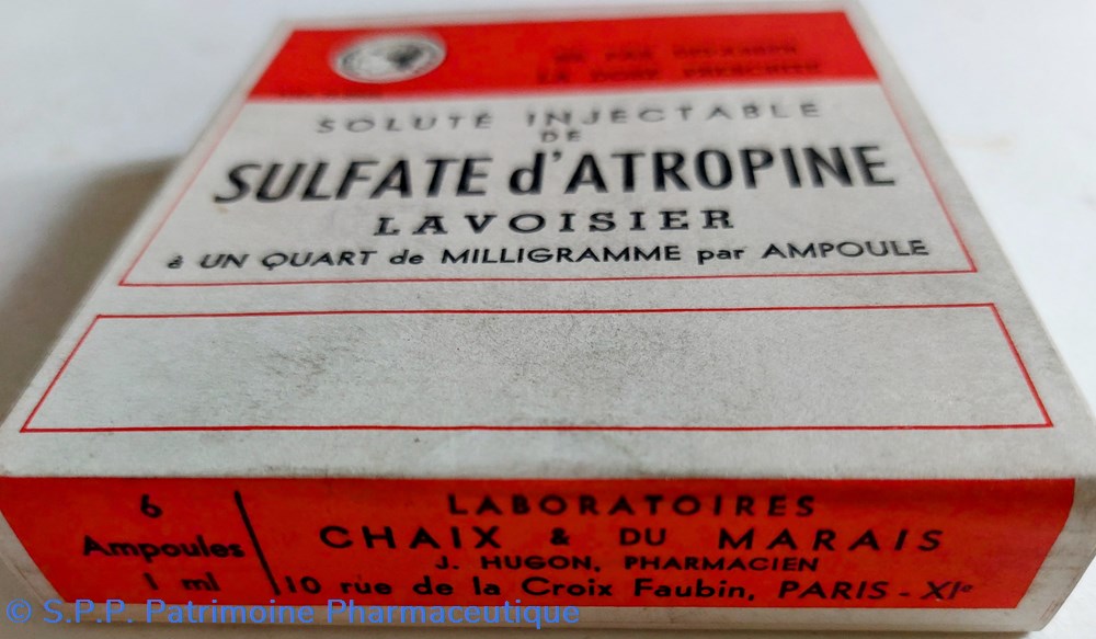 SULFATE D'ATROPINE 6 ampoules 1ml 2 science pharmacie sulfate atropine 6 ampoules 1ml