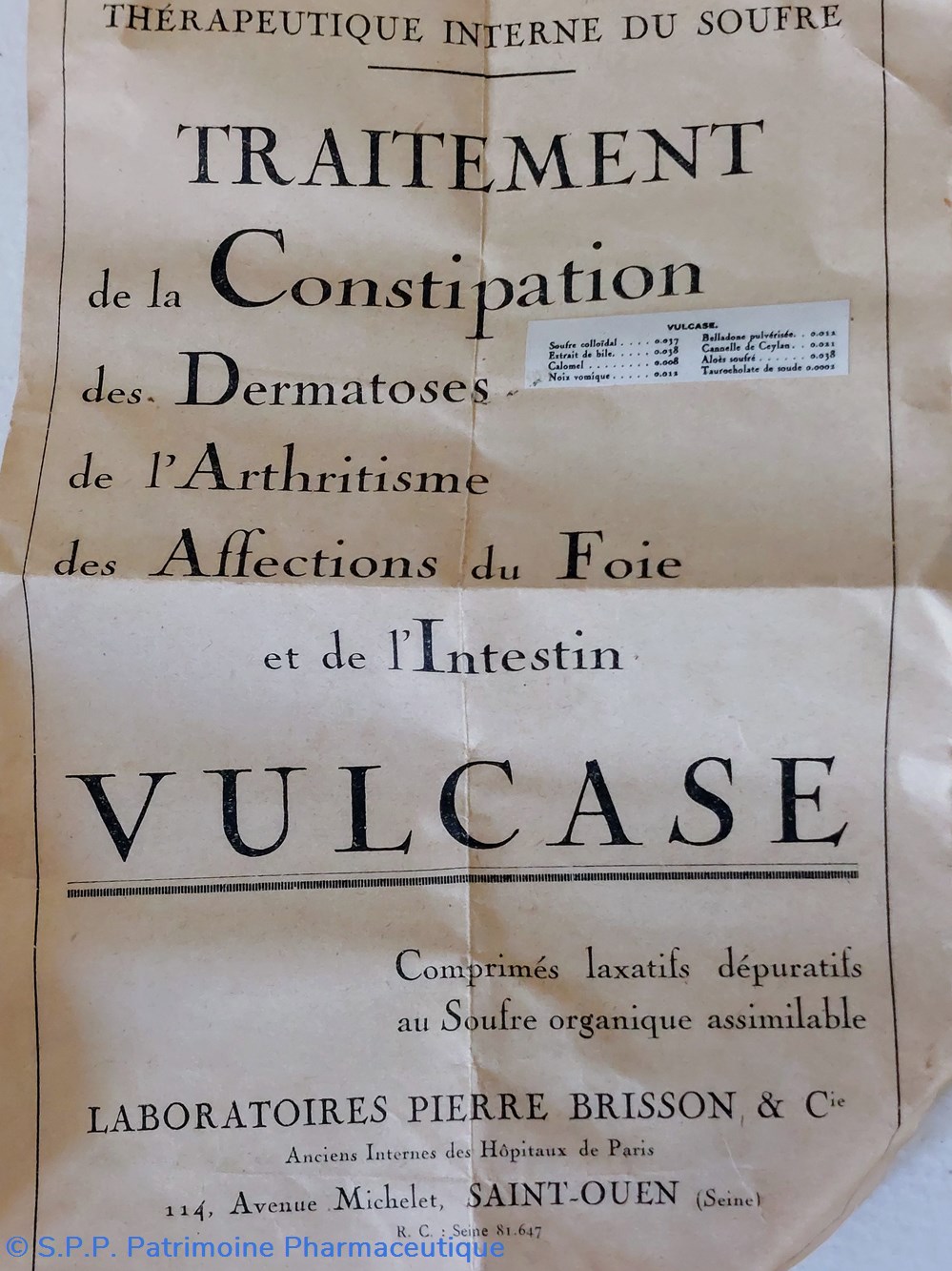 science pharmacie vulcase depuratif dragees lab p brisson
