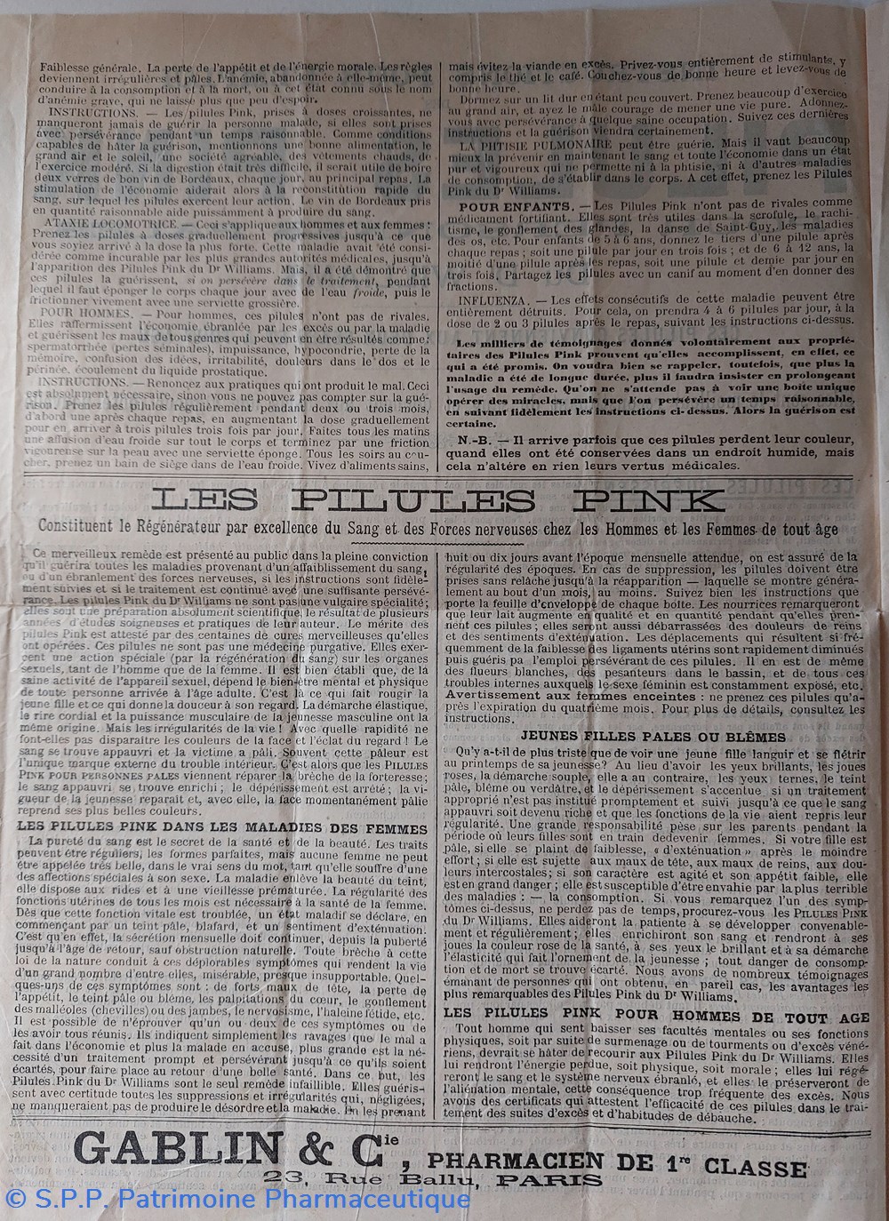 documents anciens pillules pink du dr williams info produit