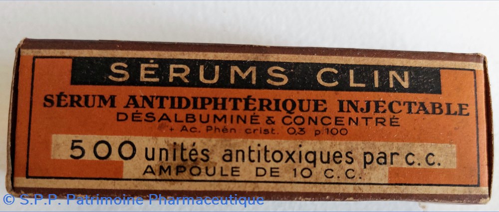 SÉRUM ANTIDIPHTERIQUE ( ampoule 10 cc) CLIN science serum antidiphterique ampoule 10 cc clin