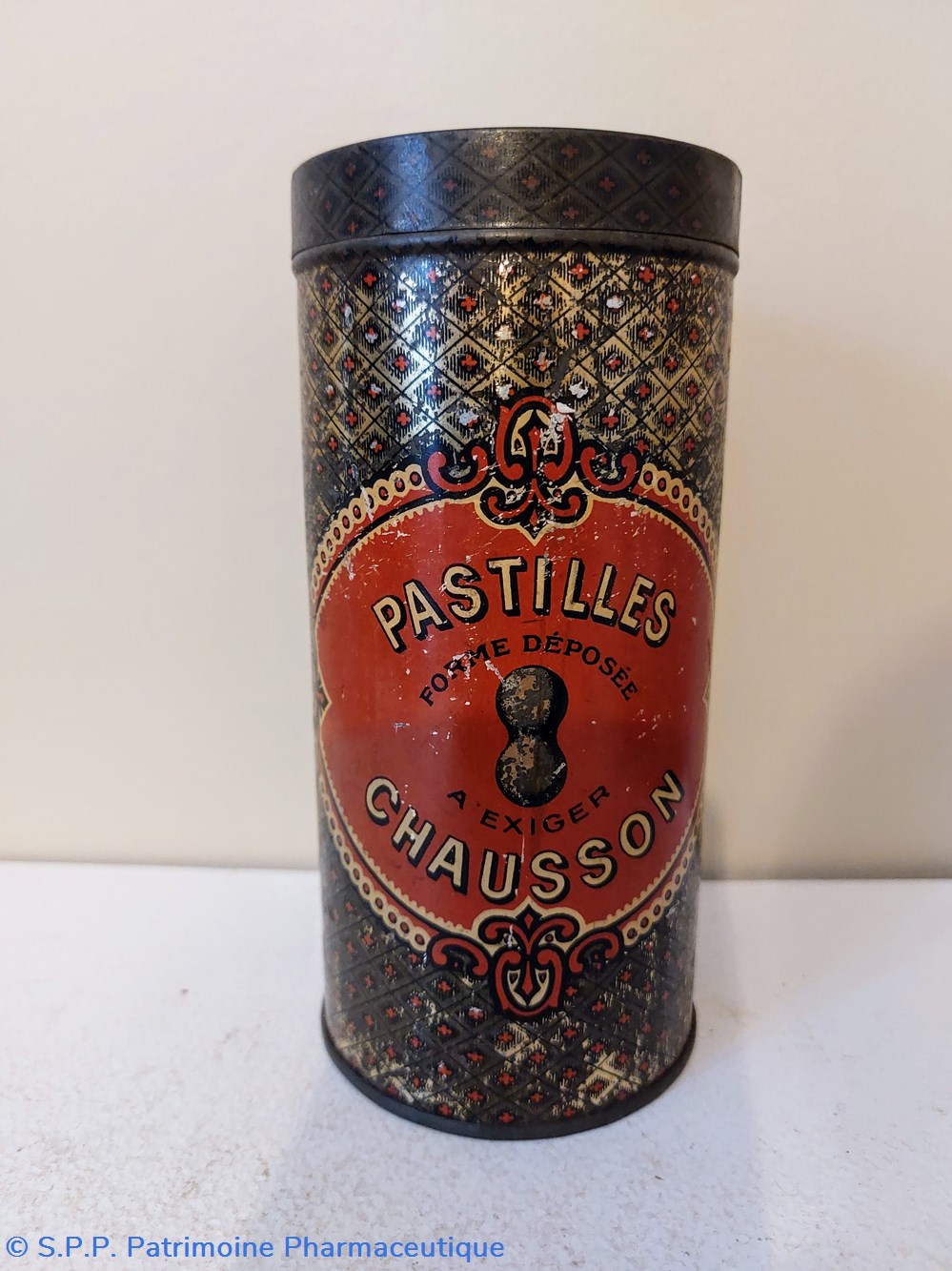 Pastilles CHAUSSON Boîte métallique science pharmacie pastilles chausson boite metallique