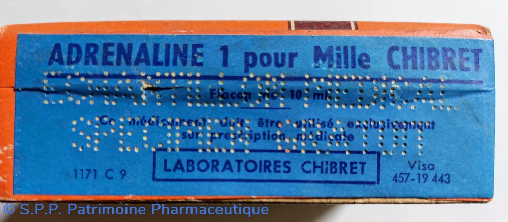SOLUTION D'ADRÉNALINE -CHIBRET- COLLYRE 10ml 4 science pharmacie solution adrenaline chibret collyre 10ml