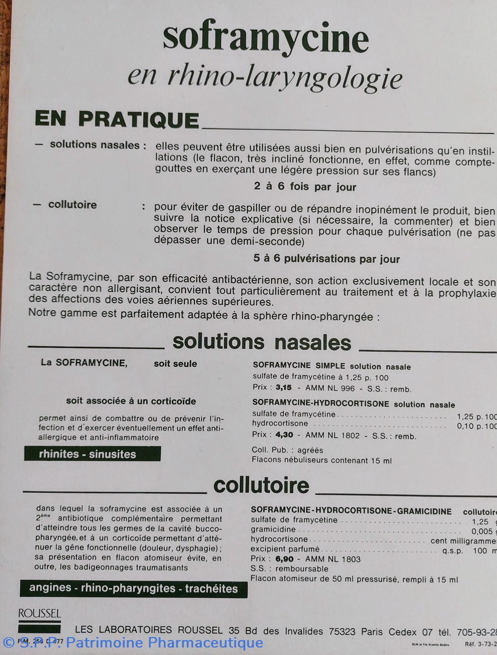 Pharmacie Chalon - Saône / Lab ROUSSEL n29 5 science pharmacie chalon saone lab roussel n29