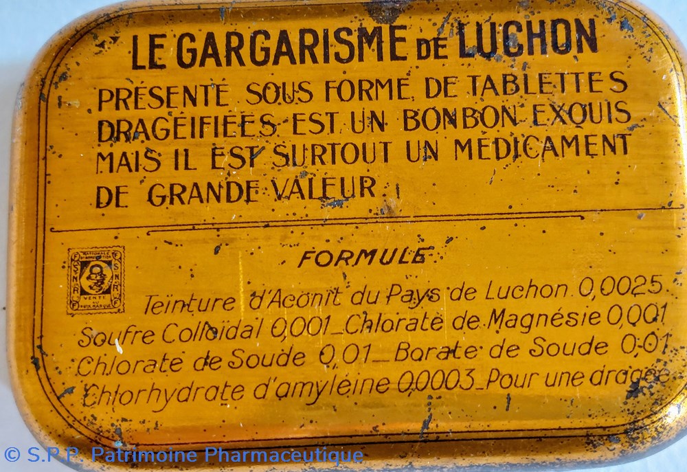 GARGARISME DE LUCHON ( Dragées) 2 science gargarisme de luchon dragees