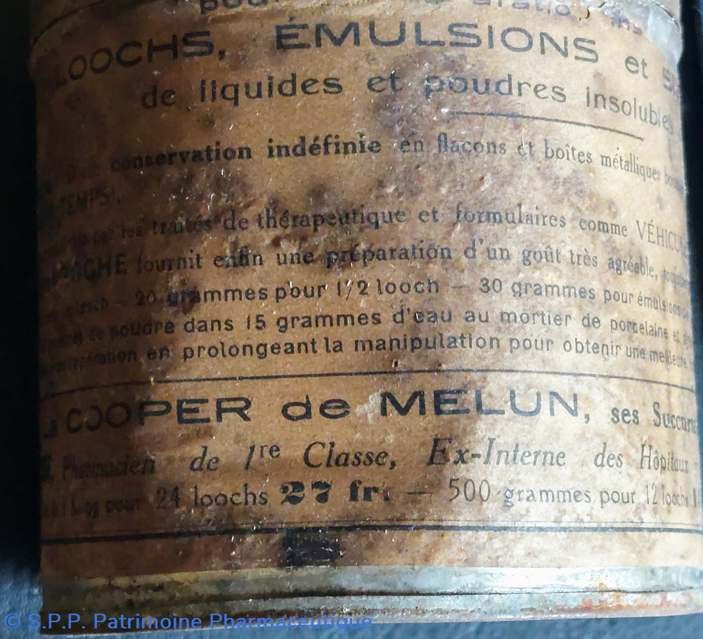 Poudre Amygdaline ROCHE / Boîte métallique 4 science pharmacie poudre amygdaline roche boite metallique