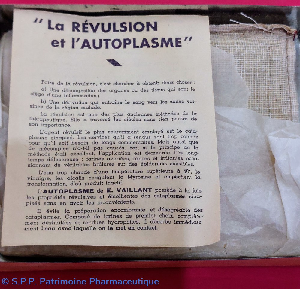 science pharmacie autoplasme vaillant cataplasme sinapise