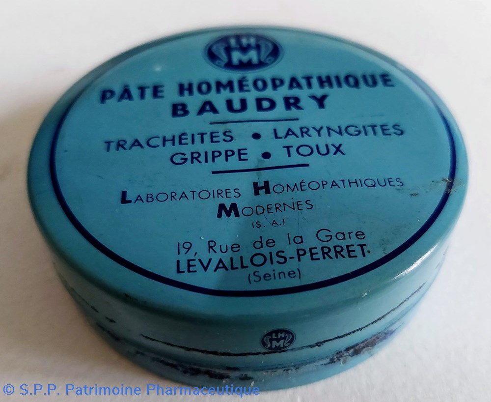 PÂTE HOMÉOPATHIQUE BAUDRY science pate homeopathique baudry