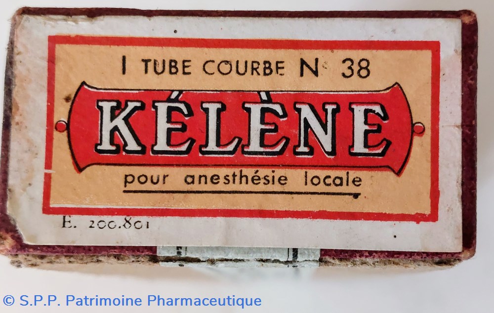 Chlorure d'ethyle - Tube courbe 30 g 'KÉLÈNE 2 science pharmacie chlorure ethyle tube courbe 30 g kelene