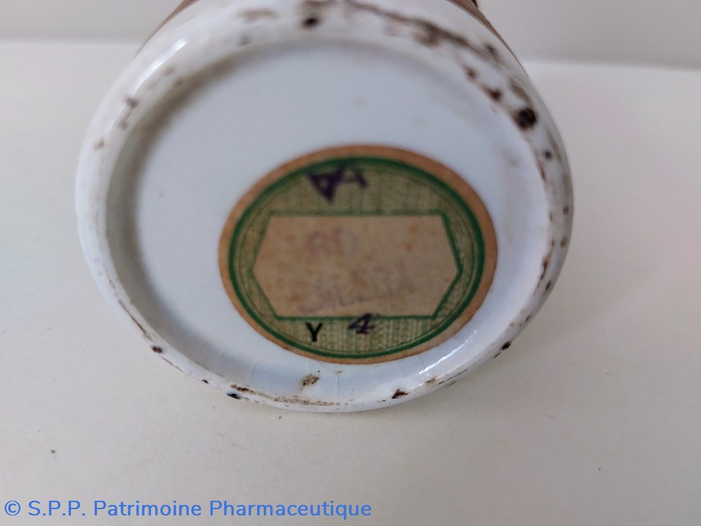 Pot à onguent " Extrait Aqueux de Galéga" 4 science pharmacie pot a onguent extrait aqueux de galega