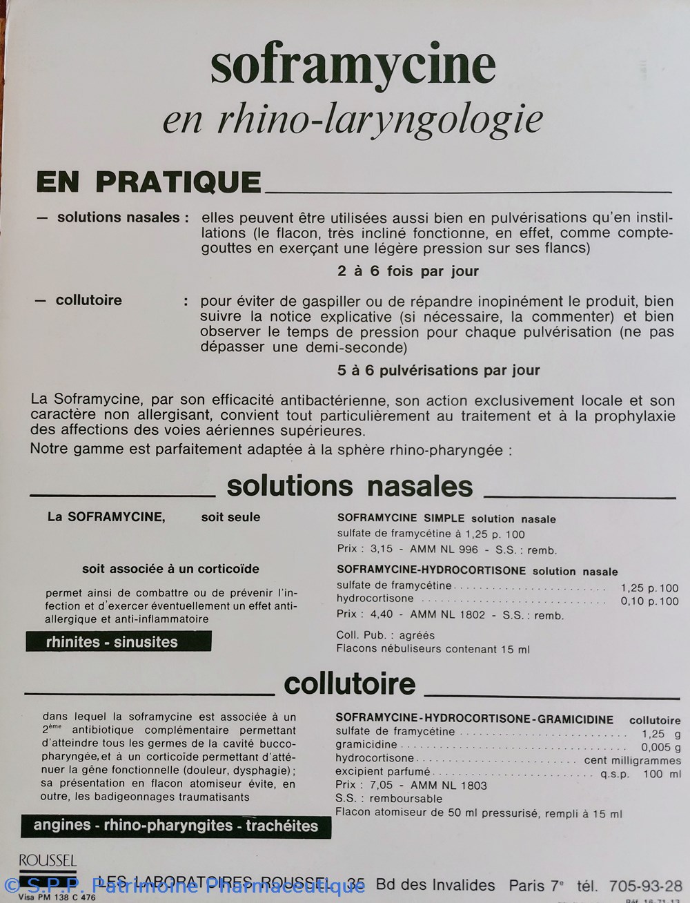 science pharmacie anglaise lab roussel n13