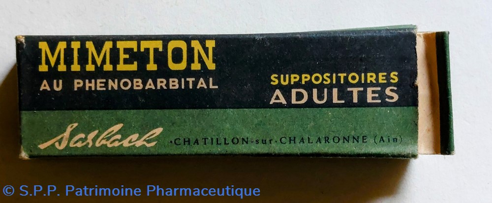 MIMETON au Phénobarbital / suppositoires science pharmacie mimeton au phenobarbital suppositoires