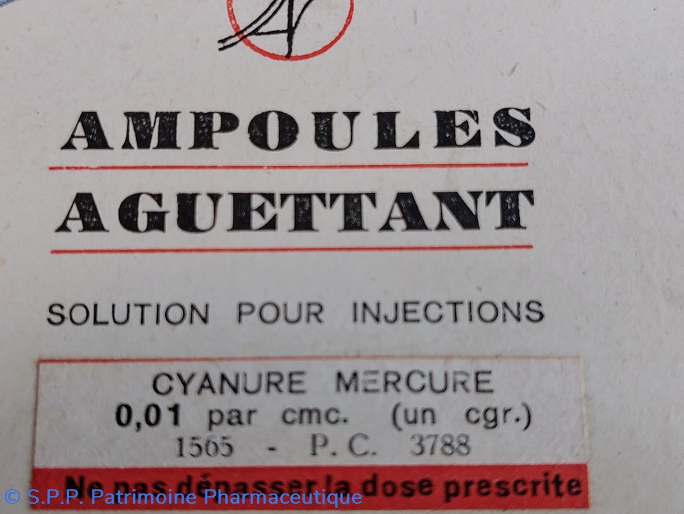 science pharmacie cyanure de mercure 25 ampoules