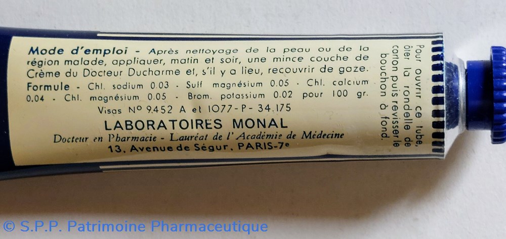 CRÈME du Dr Ducharme Lab. MONAL 6 science pharmacie creme du dr ducharme lab monal