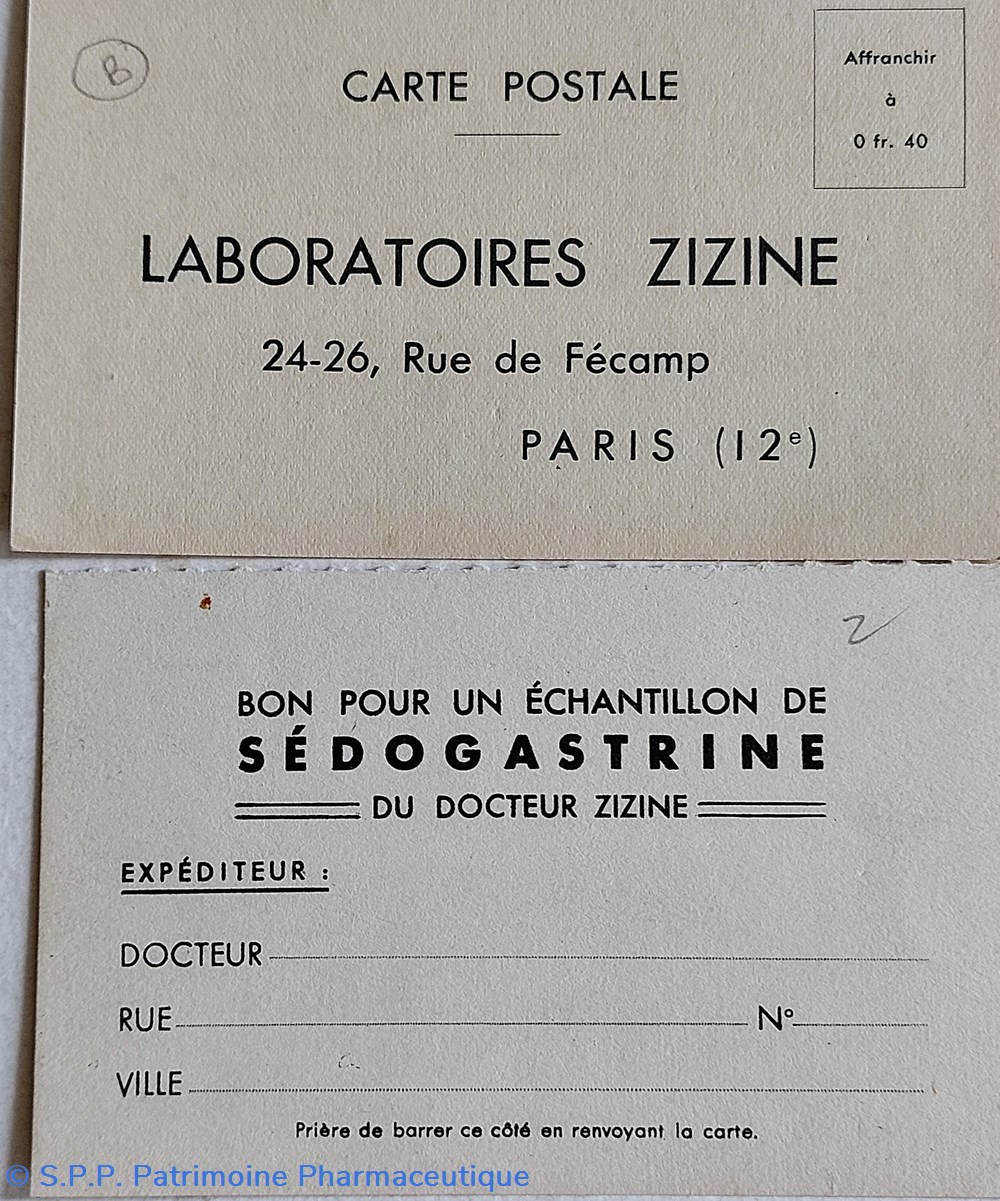 informatique sedogastrine laboratoires zizine