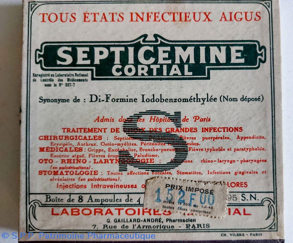 SEPTICEMINE CORTIAL ( injections) science septicemine cortial injections