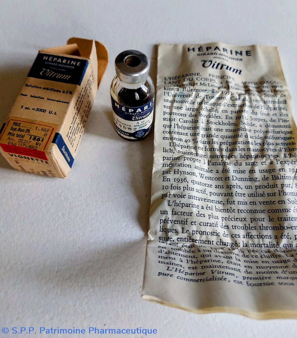 HÉPARINE VITRUM 3 science pharmacie heparine vitrum