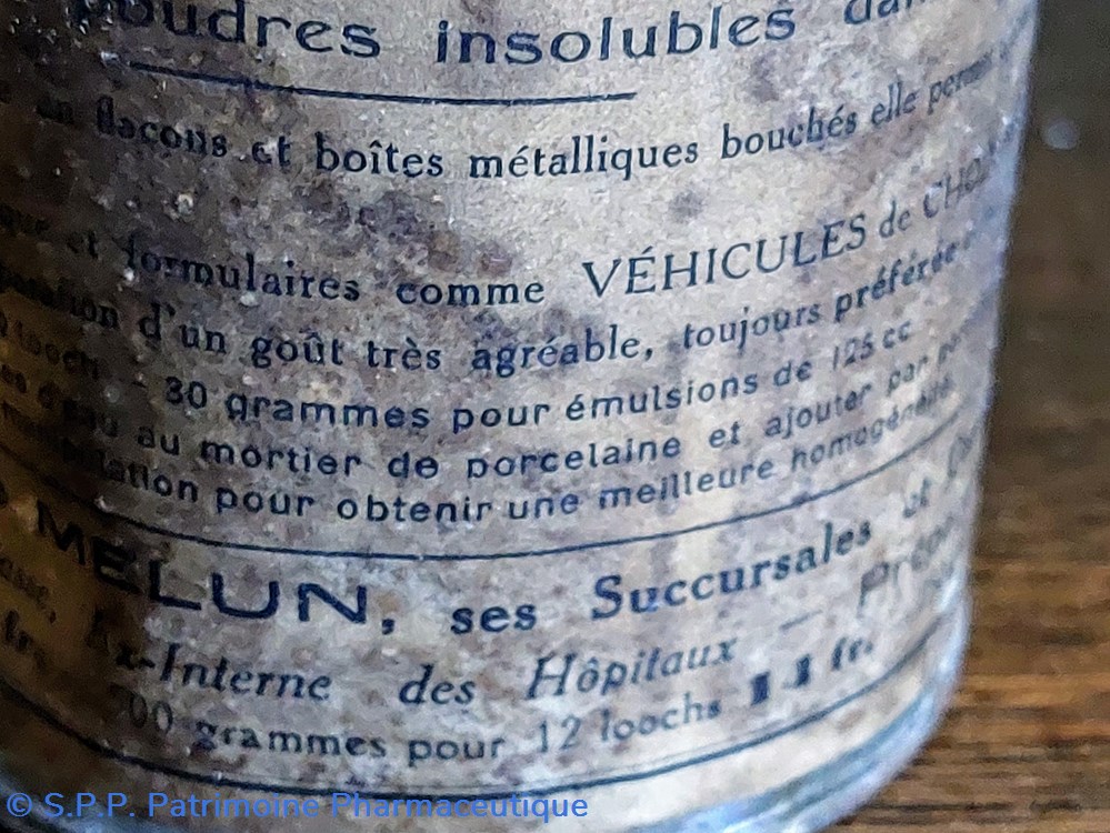 Poudre Amygdaline ROCHE / Boîte métallique 6 science pharmacie poudre amygdaline roche boite metallique