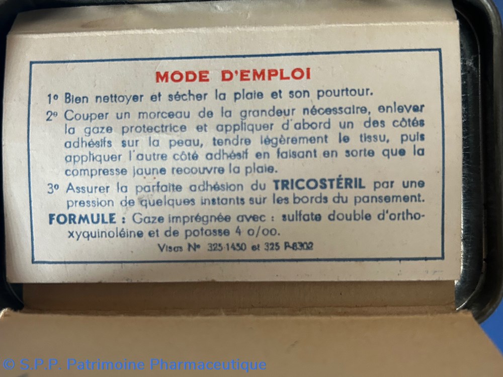 science pharmacie tricosteril pansement