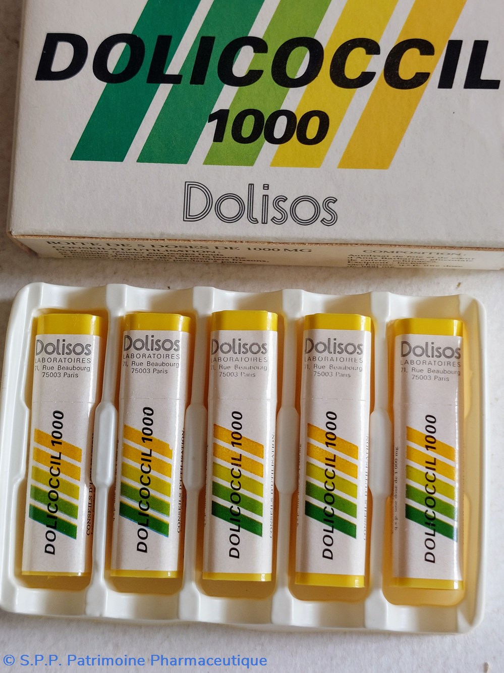 DOLICOCCIL 1000- 5 doses Dolisos 1000 mg 5 science pharmacie dolicoccil 1000 5 doses dolisos 1000 mg