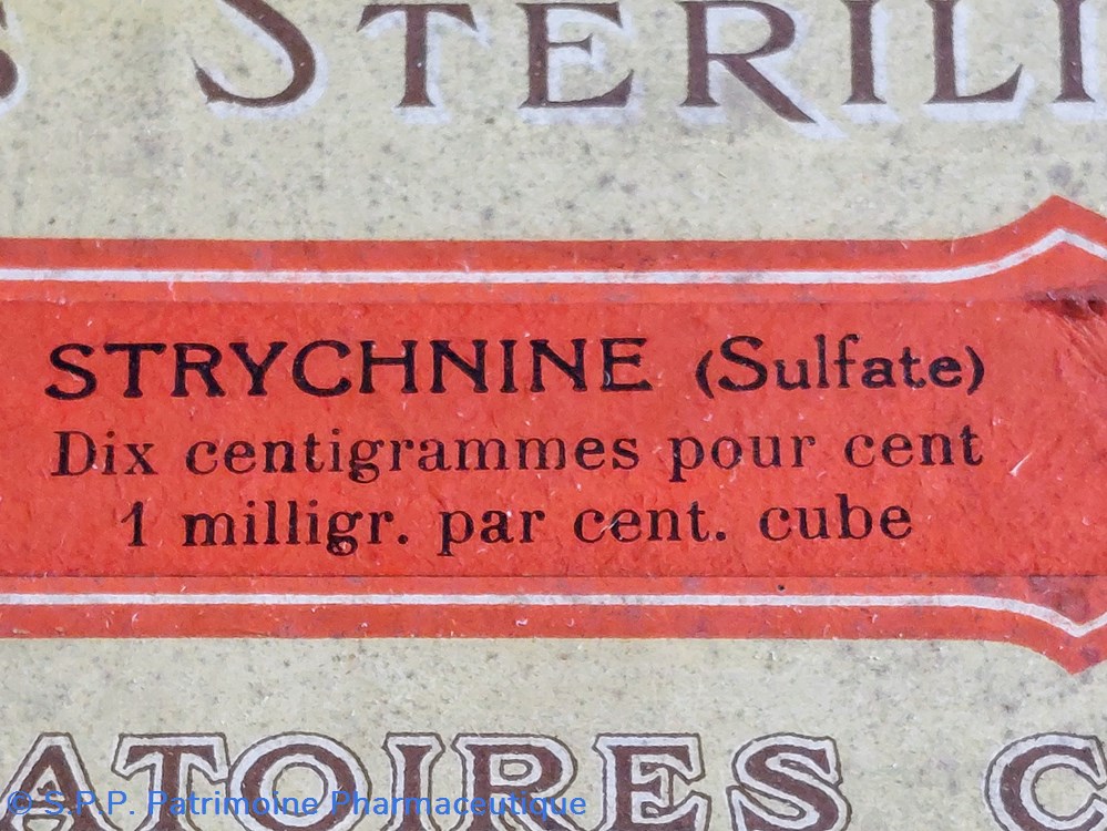 science pharmacie strychnine 50 tubes ampoules de 1 cc
