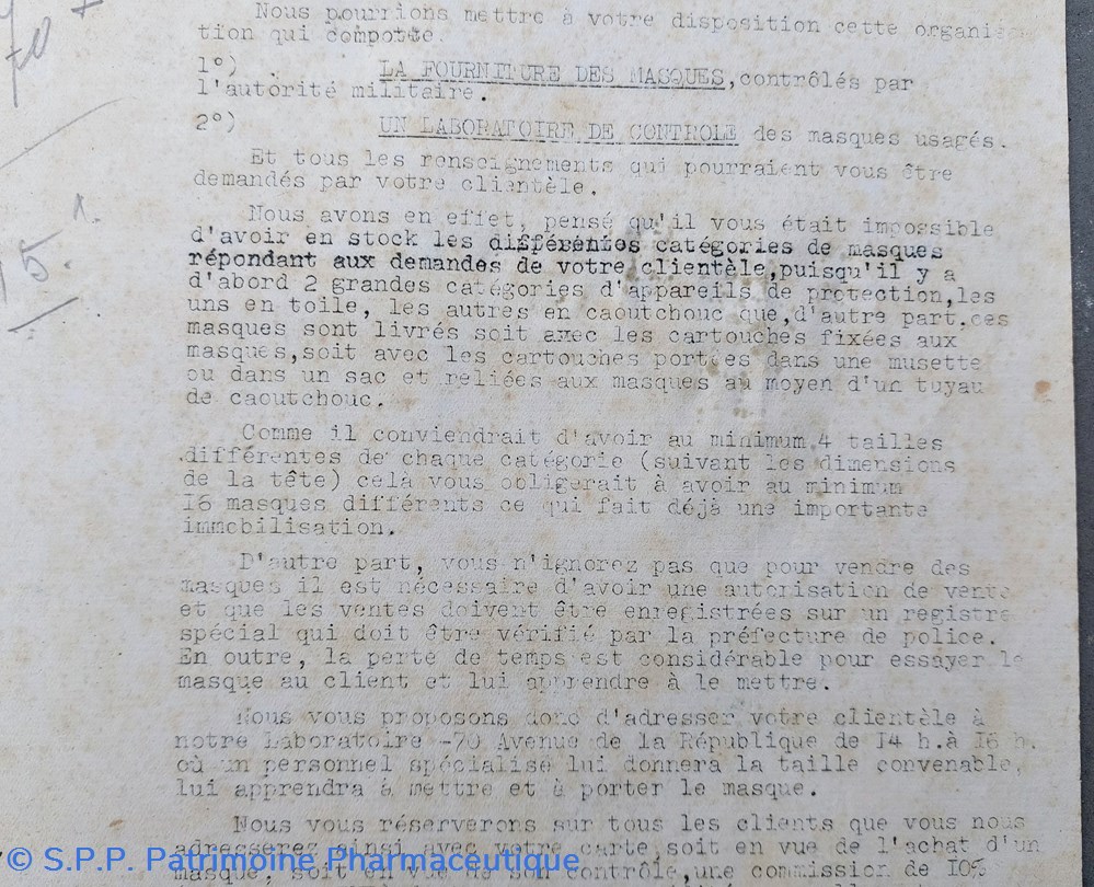 science pharmacie vente de masques defense passive oct 1938