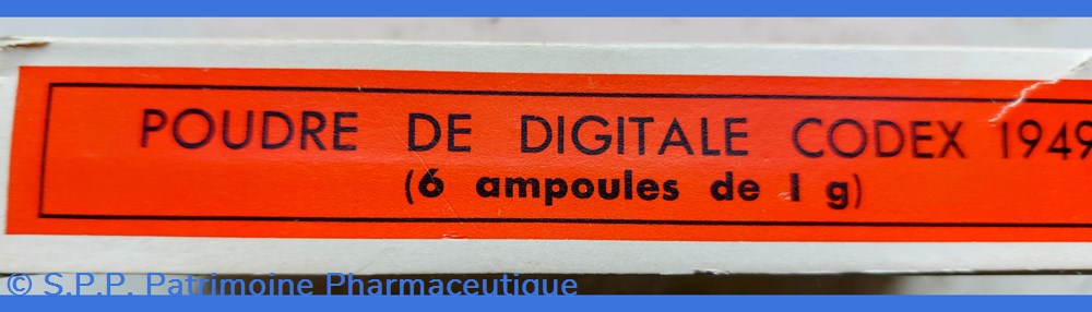 POUDRE DE DIGITALE CODEX 1949 ( ampoules) 2 science poudre de digitale codex 1949 ampoules