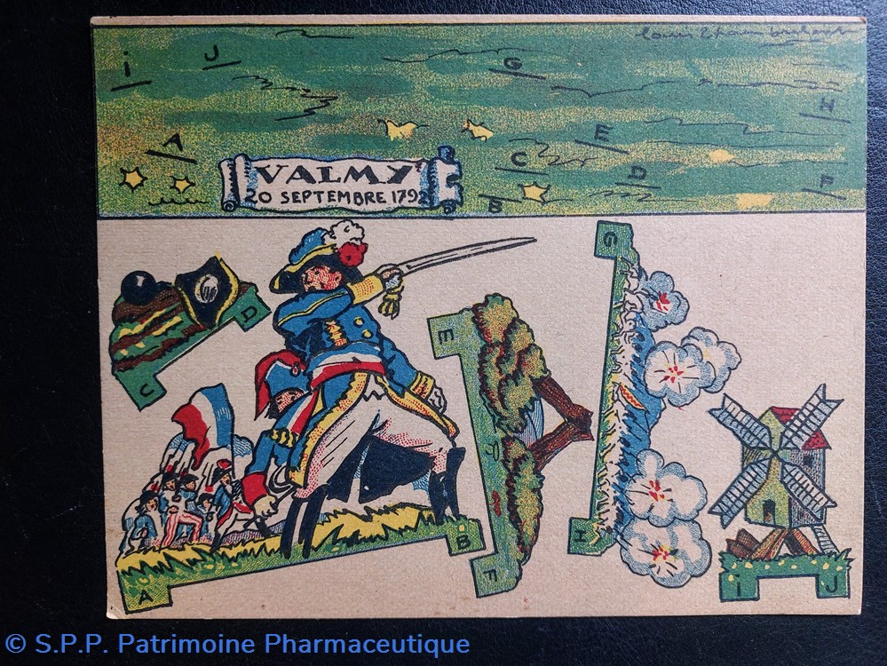 PHOSPHATINE / Découpages " Valmy" objets publicitaires phosphatine decoupages valmy