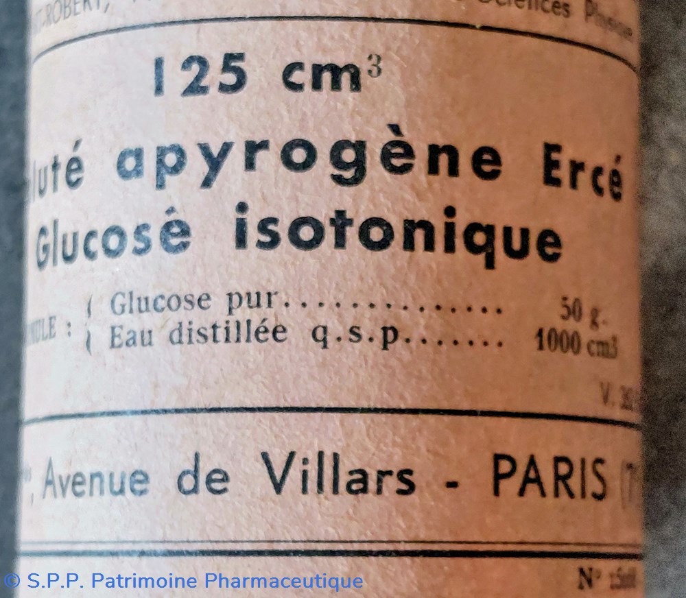 SOLUTÉ APYROGÈNE Ercé Glucosé isotonique 125 cm3 7 science pharmacie solute apyrogene erce glucose isotonique 125 cm3
