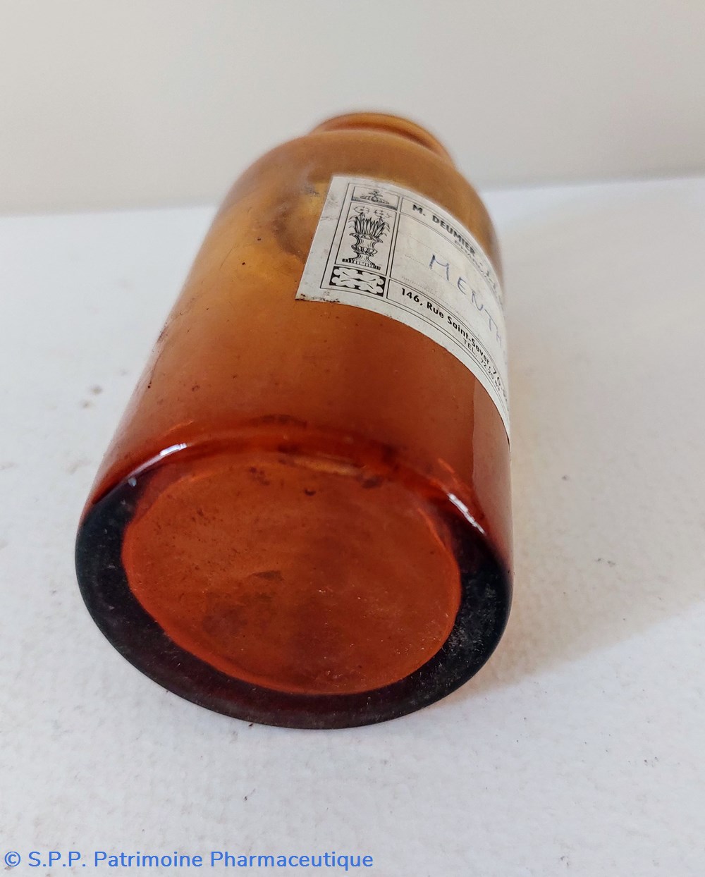 MENTHOL / Flacon verre 12 cm 4 science pharmacie menthol flacon verre 12 cm