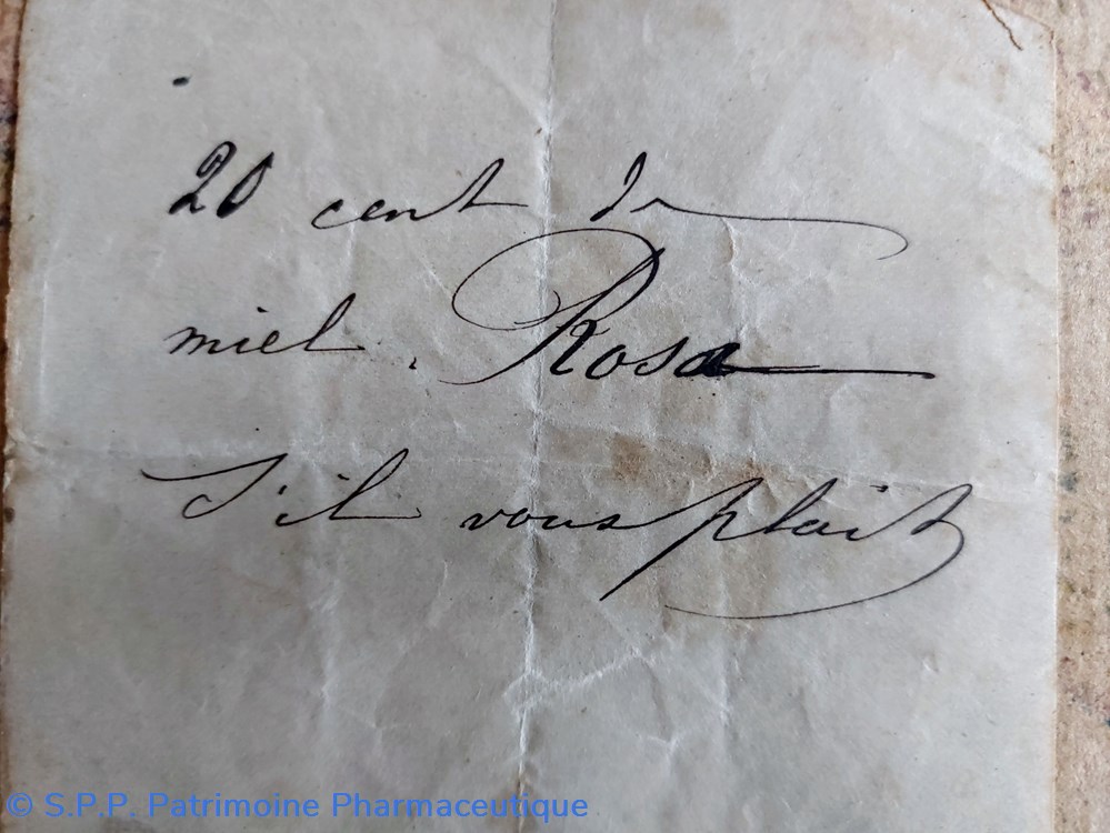 documents anciens commande manuscrite un client