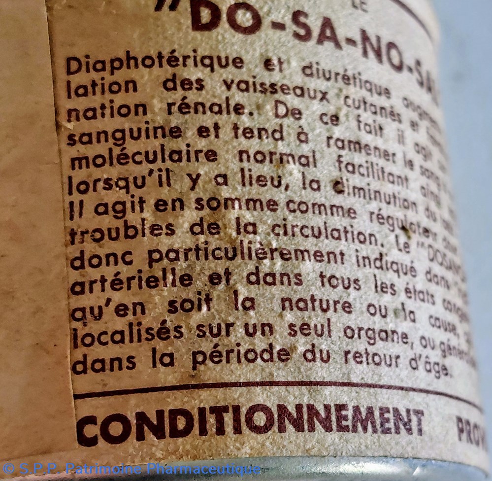 DO. SA. NO. SAL CACHETS conditionnement provisoire 5 science pharmacie do sa no sal cachets conditionnement provisoire