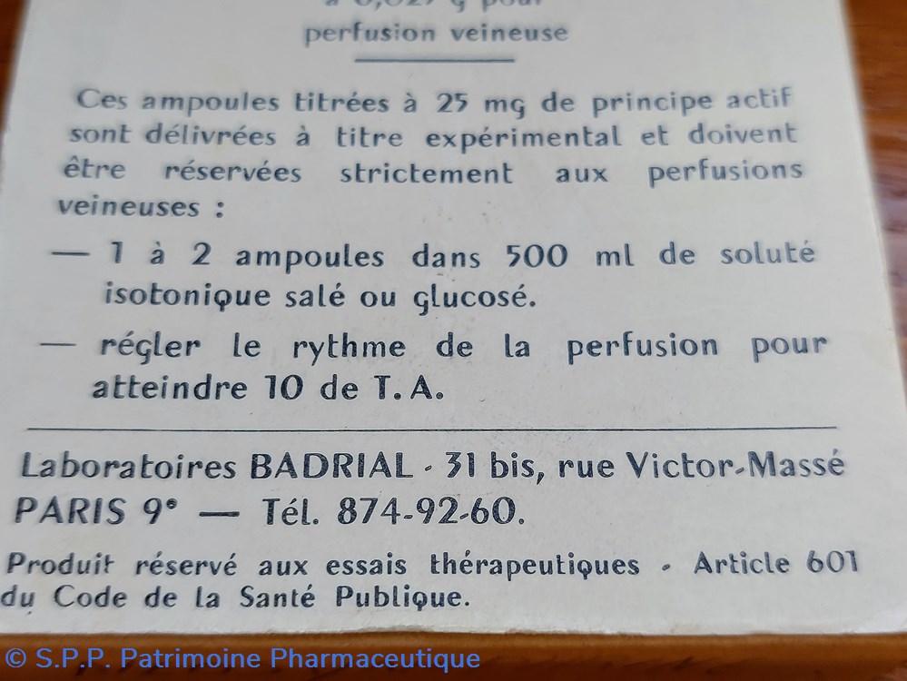 science pharmacie ampoules de neosynephrine badrial