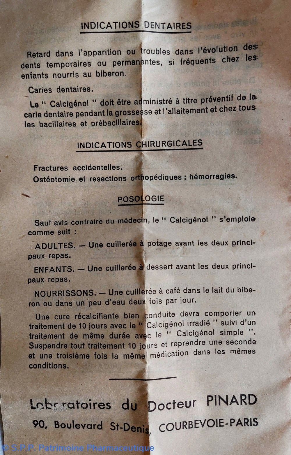 science pharmacie calcigenol du dr pinard