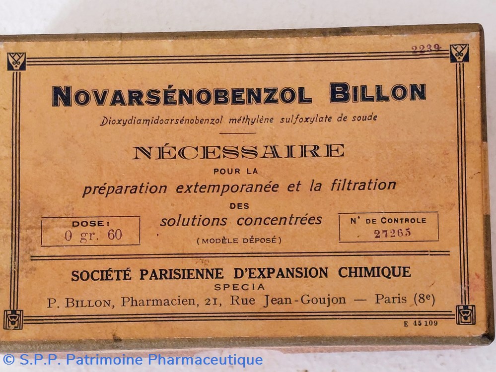 NOVARSENOBENZOL BILLON SPECIA science pharmacie novarsenobenzol billon specia