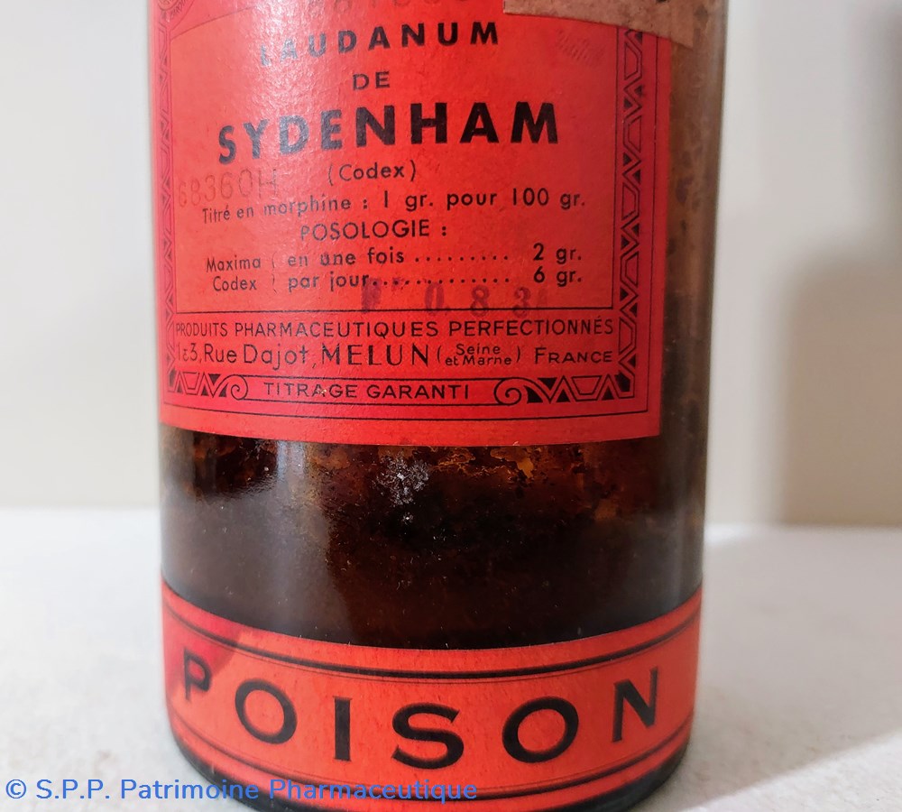 LAUDANUM de SYDENHAM - VERNIN 3 science pharmacie laudanum de sydenham vernin