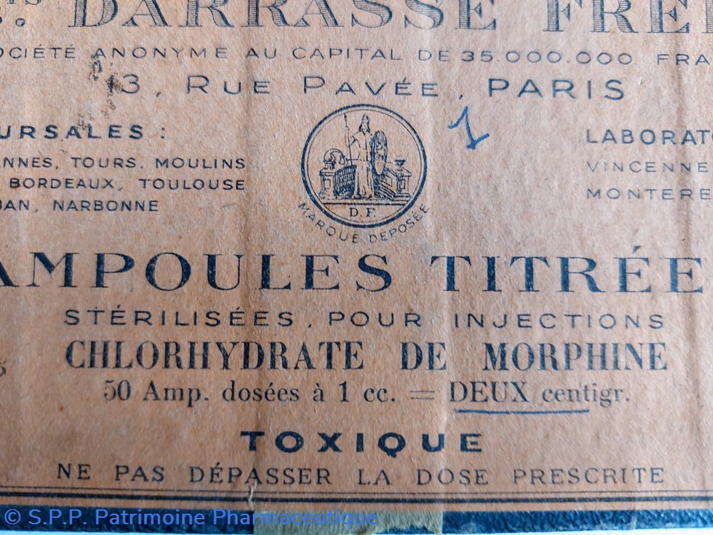 science pharmacie 50 ampoules chlorhydrate de morphine