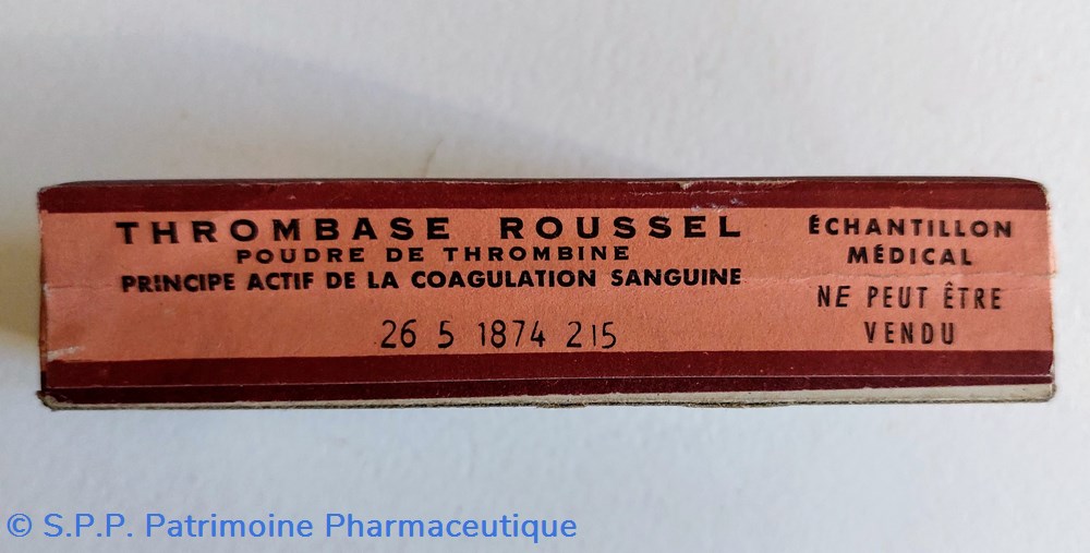 THROMBASE ROUSSEL ( Ampoule elt poudre) 2 science pharmacie thrombase roussel ampoule elt poudre