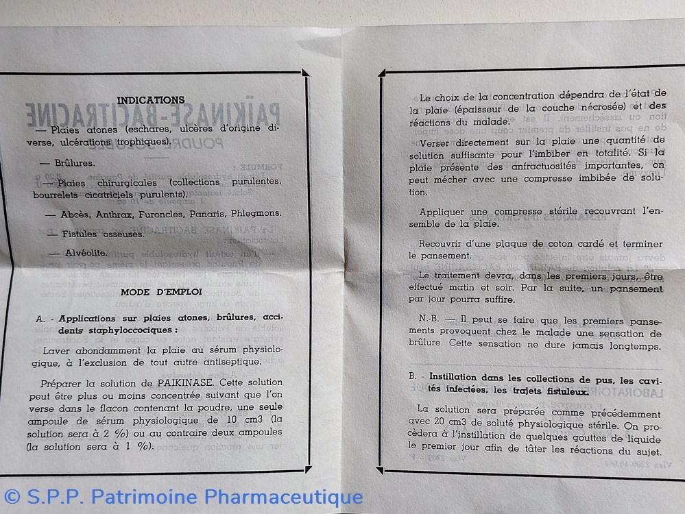 science pharmacie paikinase bacitracine poudre soluble