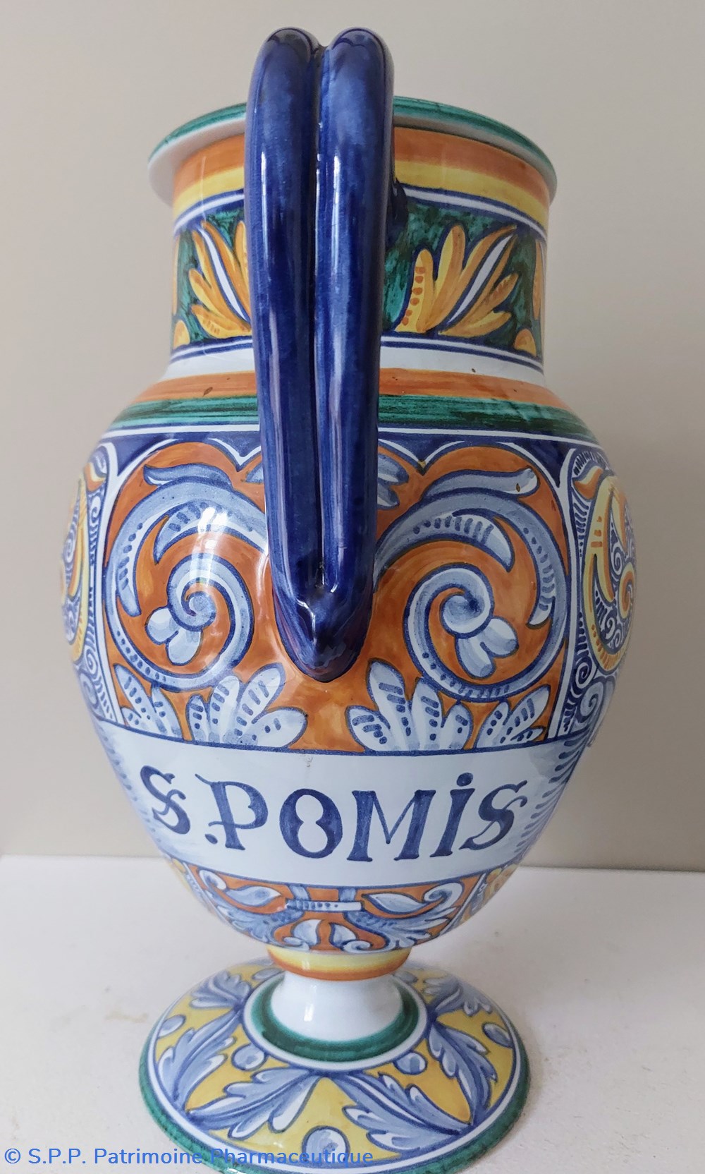 science pharmacie chevrette s pomis faience plolychrome geo martel a desvres debut xx